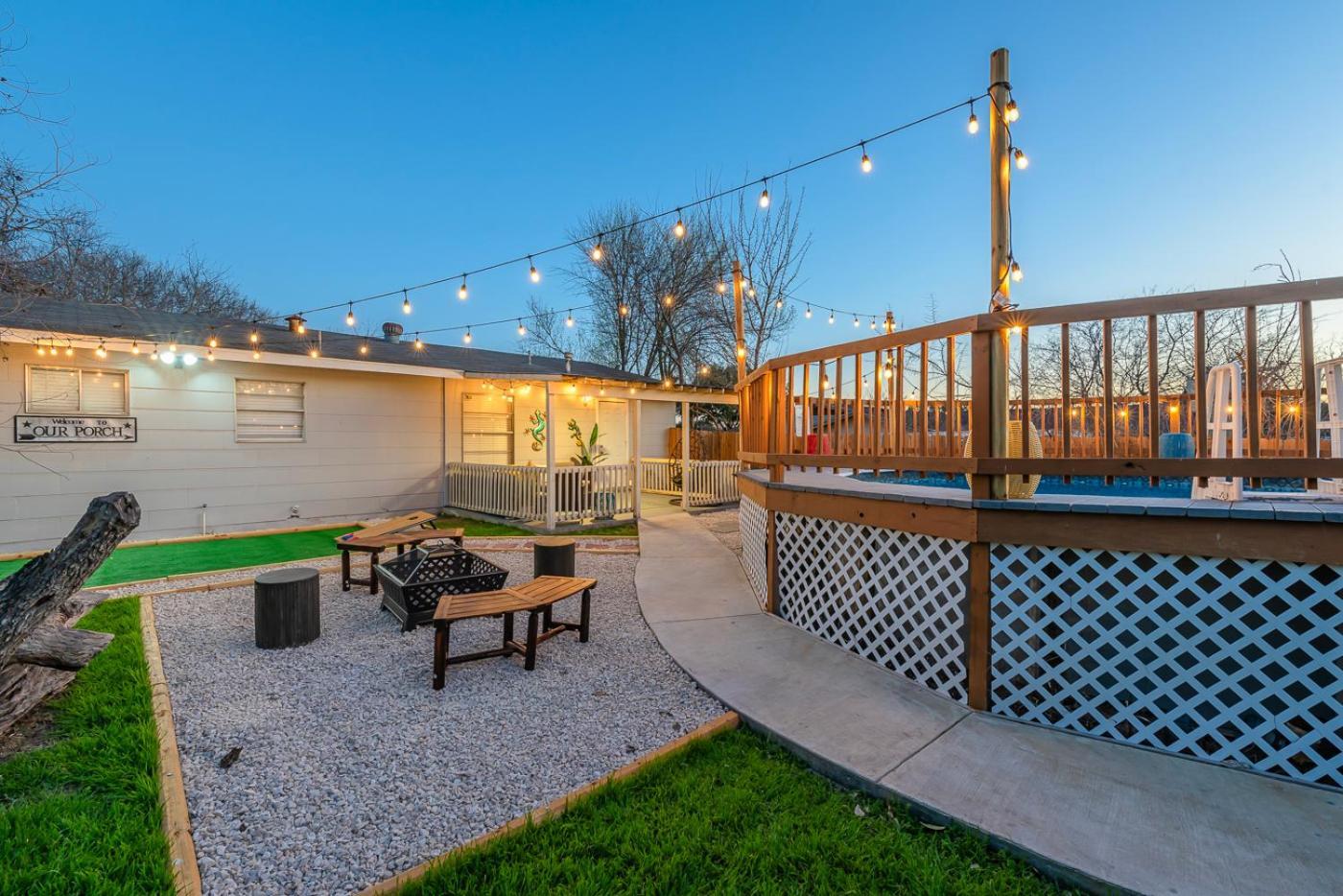 Game Room, Pool & Fire Pit At The Medical Center San Antonio Exteriör bild